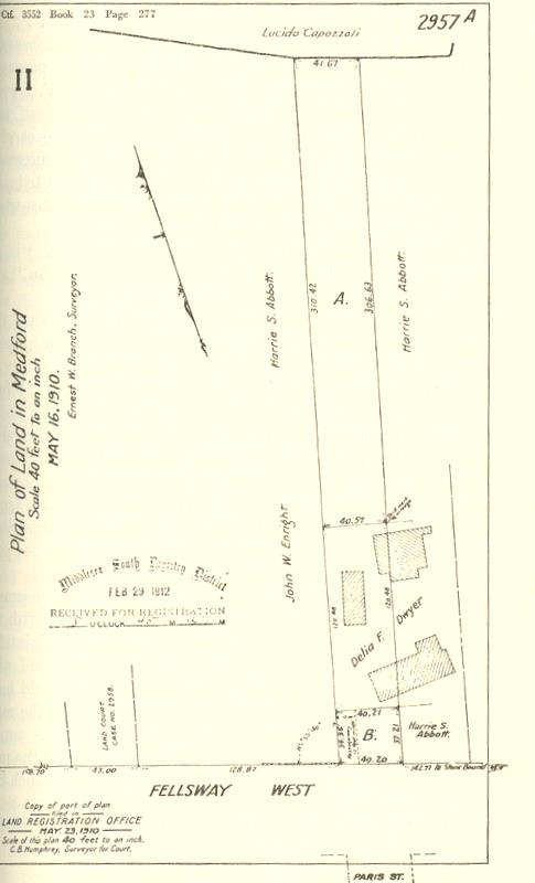 Plan of land in Medford