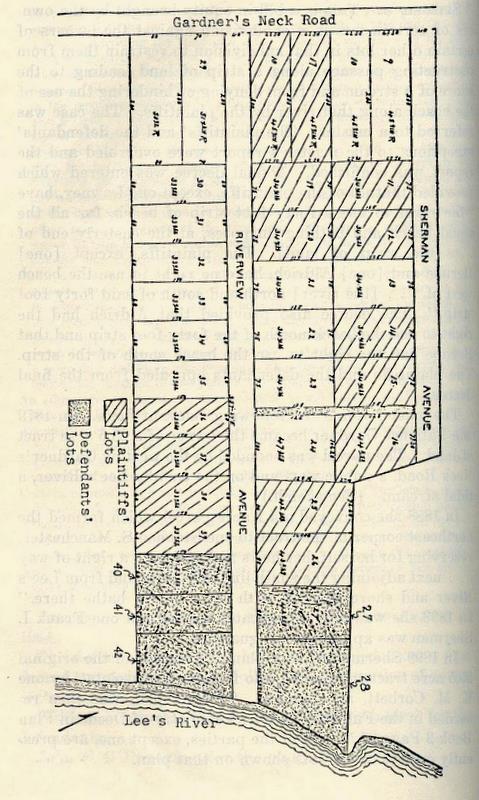 Drawing of Gardner's Neck Road