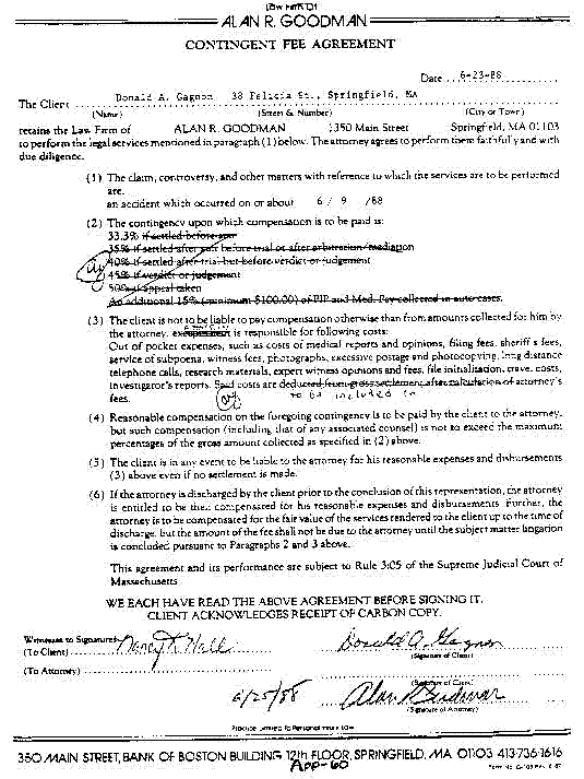 Contingent Fee Agreement